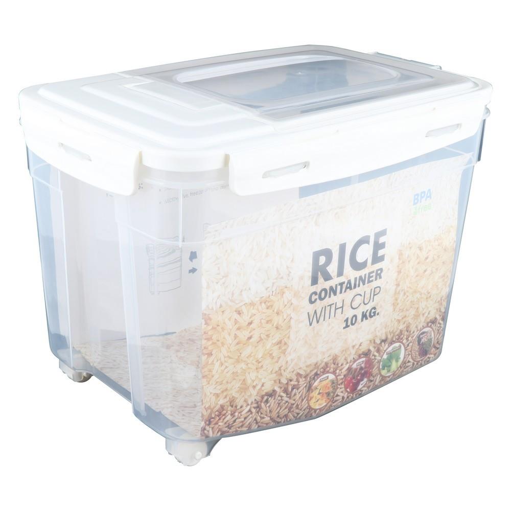 RICE STORAGE BIN + MEASURING CUP JCJ 10KG 1399