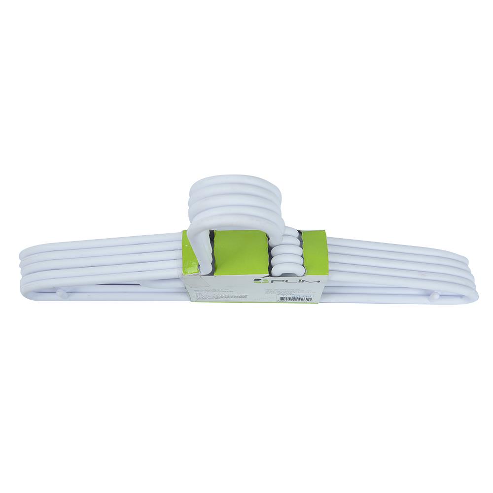 CLOTHES HANGER PLIM H-055 WHITE 5EA