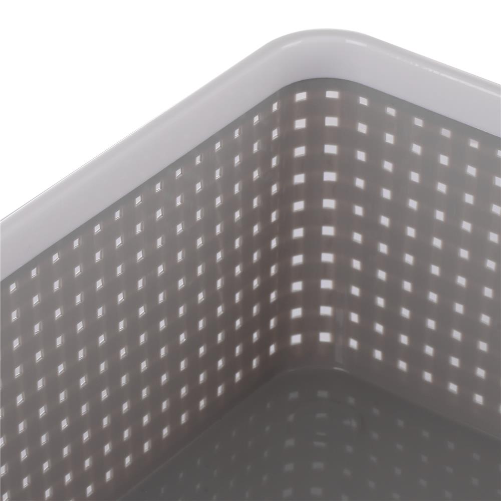 RECTANGULAR BASKET IN SPACE HH-1090(S) GREY