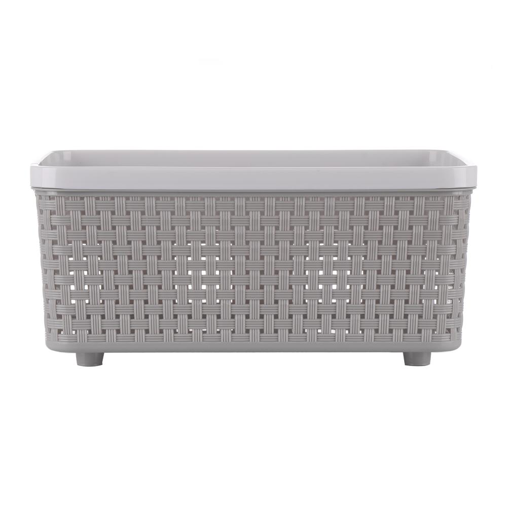 RECTANGULAR BASKET IN SPACE HH-1090(S) GREY