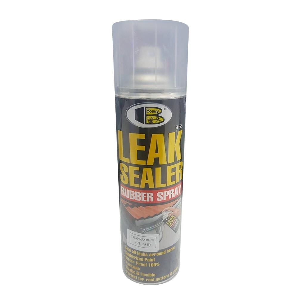 LEAK SEALER RUBBER SPRAY BOSNY B125 600ML CLEAR