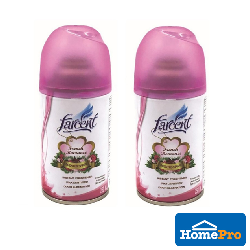 FARCENT SCENTED NATURAL SPRAY 250ML TWIN PACK ROMANCE