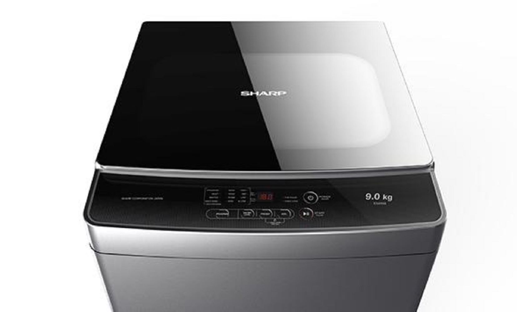 SHARP TOPLOAD WASHING MACHINE ESX958 9KG DARKSILVER