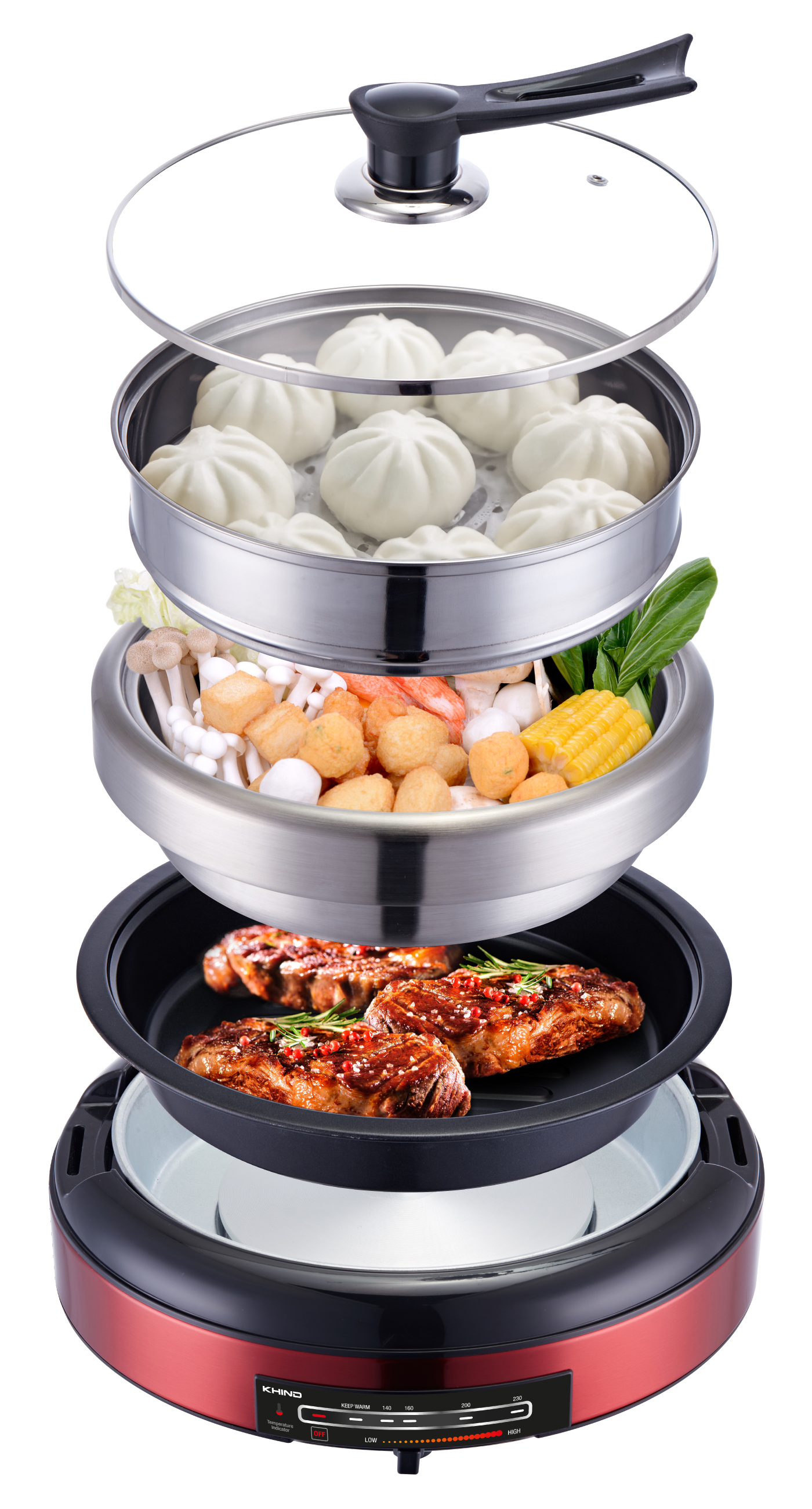 KHIND 8 IN 1 MULTI COOKER 4.0L MC388