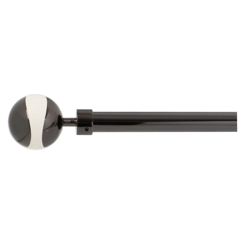 ROD STEEL CRATER ADJ 140-250 cm BLACK HOME LIVING STYLE