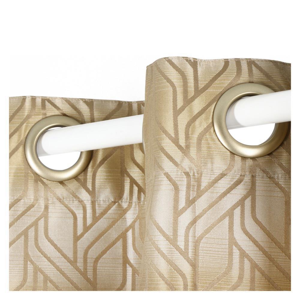 HLS SLUR EYELET CURTAIN 140x220 BROWN