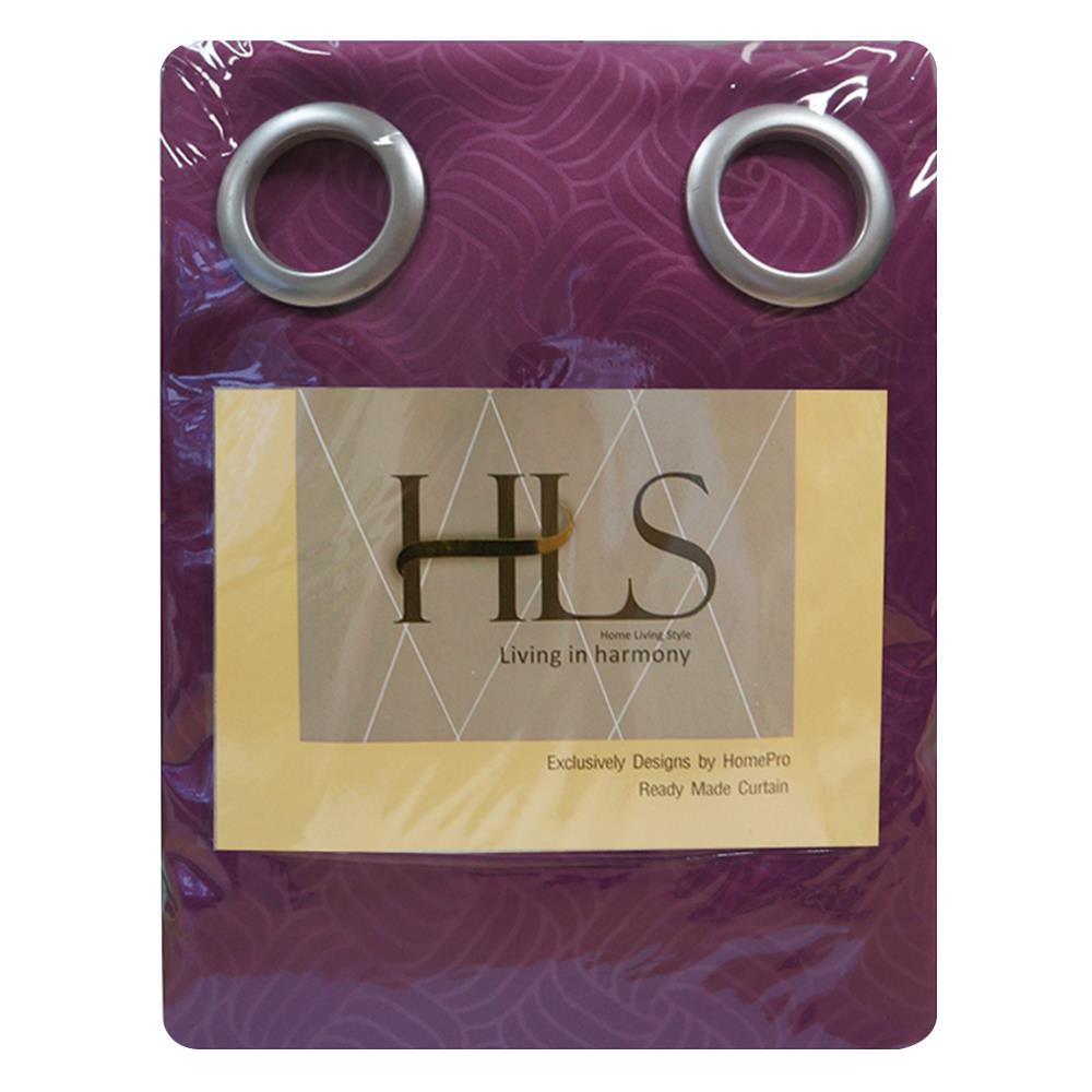 HLS KIARA UV EYELET CURTAIN 130x180 PURPLE