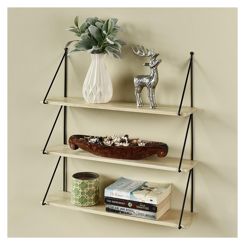 3 TIER WALL SHELVES STACKO IRIS 60X15X65CM