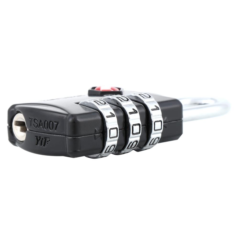 COMBINATION PADLOCK SOLEX TSA 30MM BLACK
