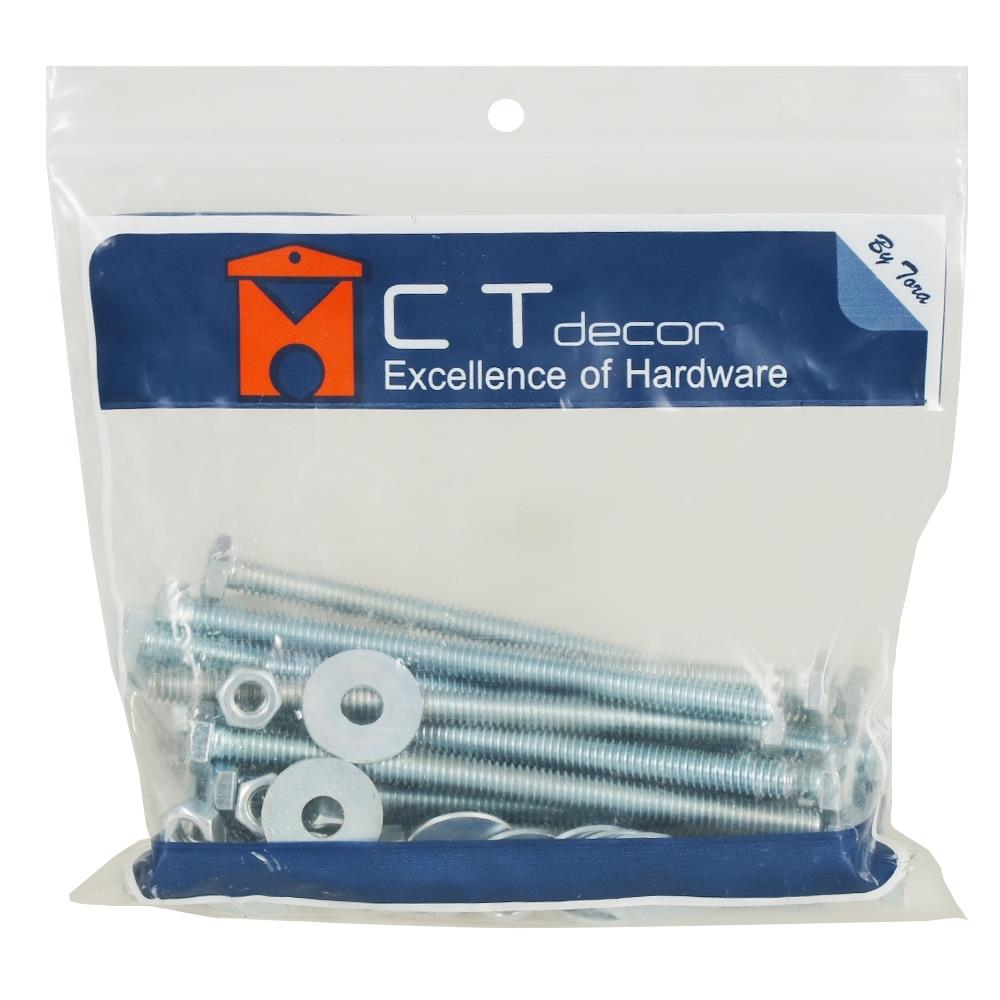HEX BOLT SET BY TORA 1/4"X4"