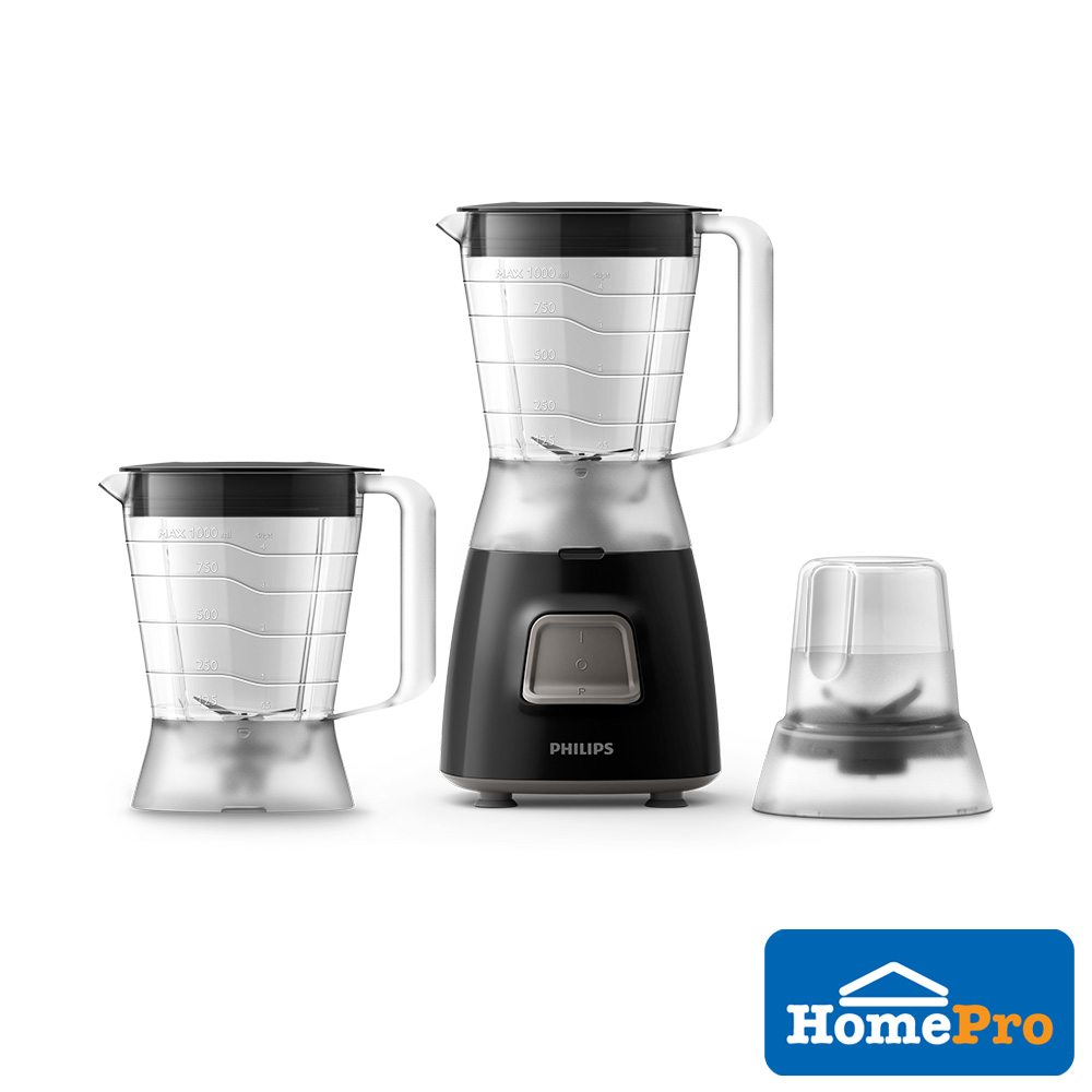 PHILIPS BLENDER TWIN JUG HR2059/90 1L BLACK