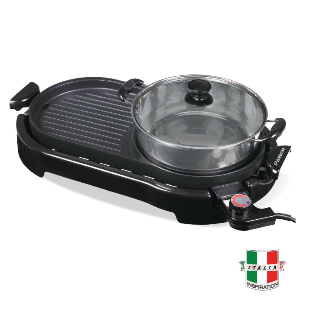 FABER GRILL PLATE FBQ PARTY GRILL 899 BLACK