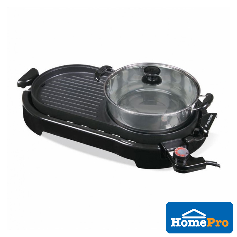 FABER GRILL PLATE FBQ PARTY GRILL 899 BLACK