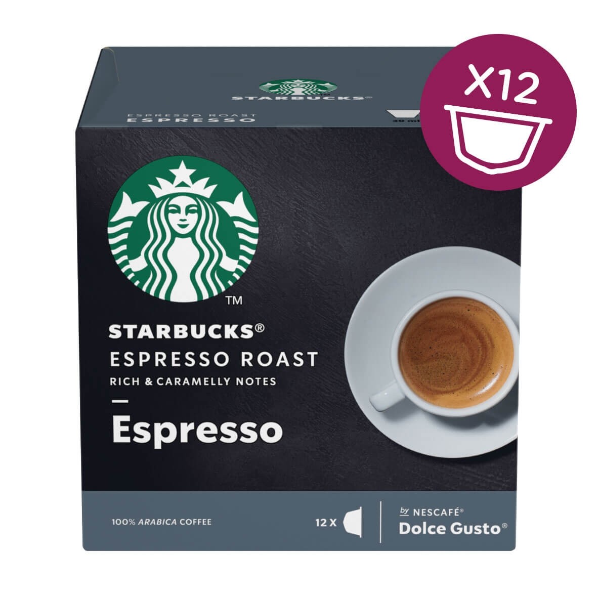 NDG STARBUCKS ESPRESSO ROAST 12CUPS