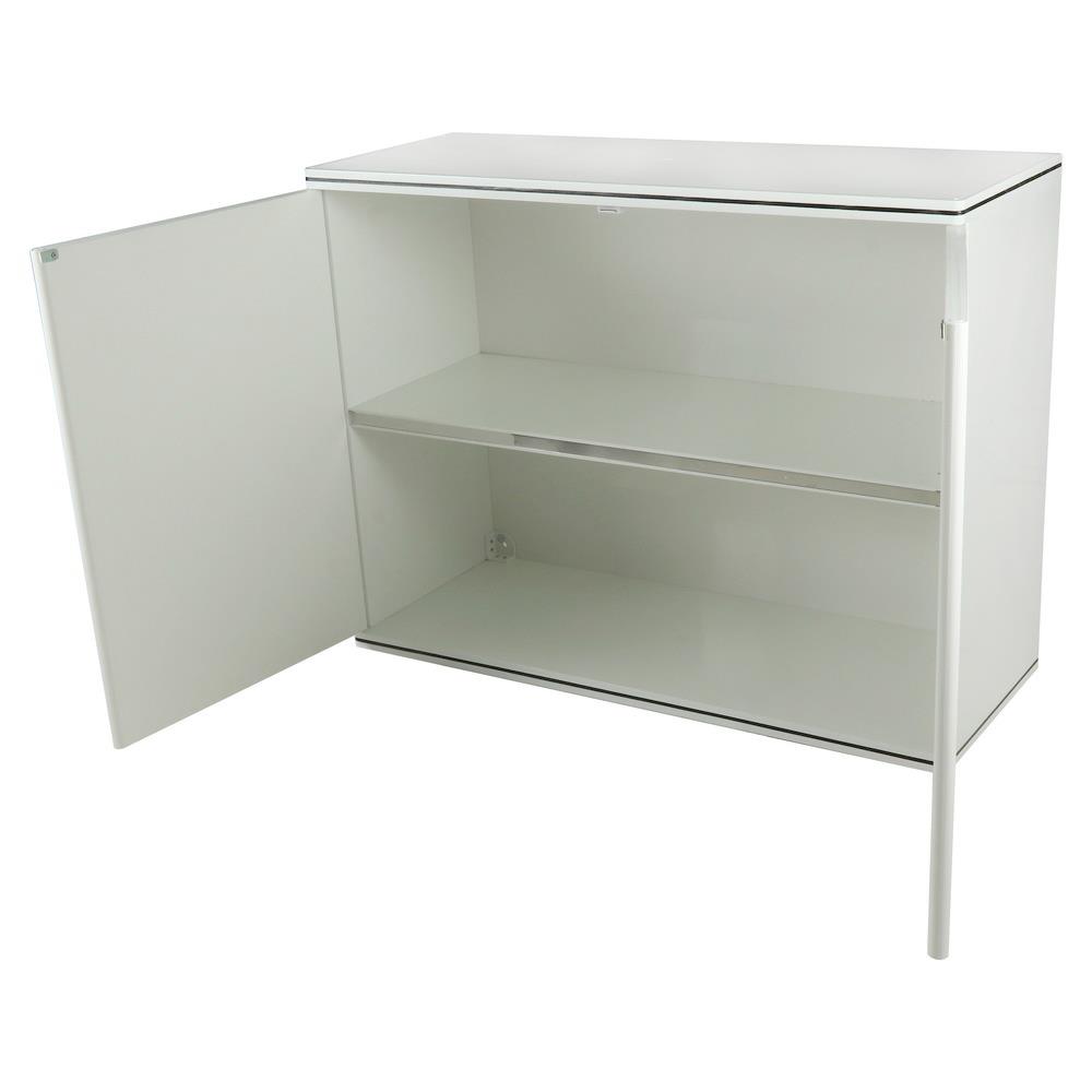 ABS DOUBLE WALL CABINET KING PLAT-CURVE 90X67.8CM WHITE