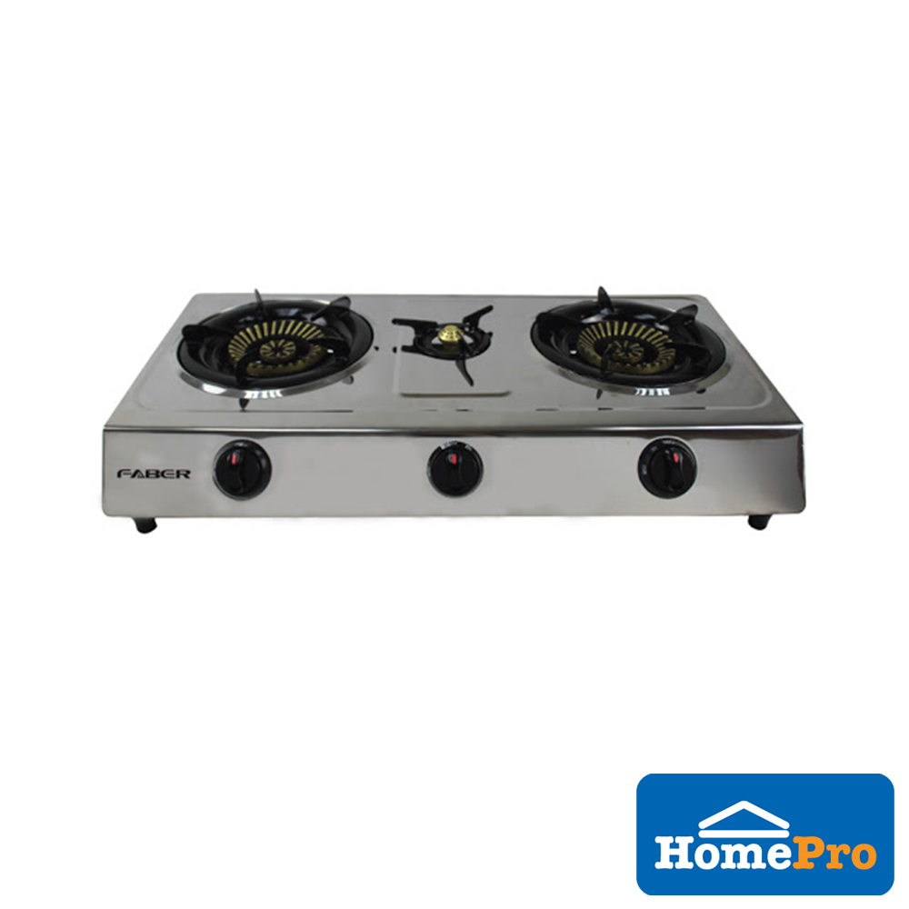 FABER GAS STOVE 3 BURNER FS CASA 1240 W71XD38.5XH9.5 CM