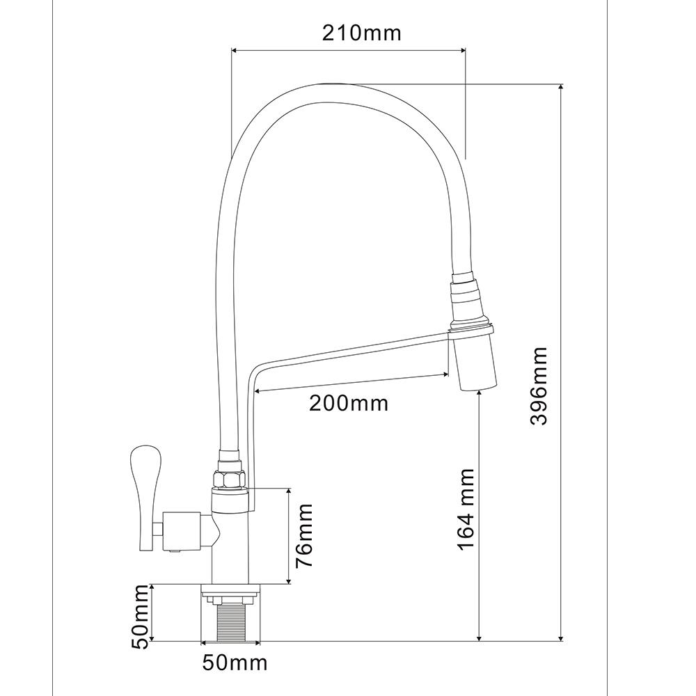 PULL-OUT SINK FAUCET RASLAND RA SS-12000