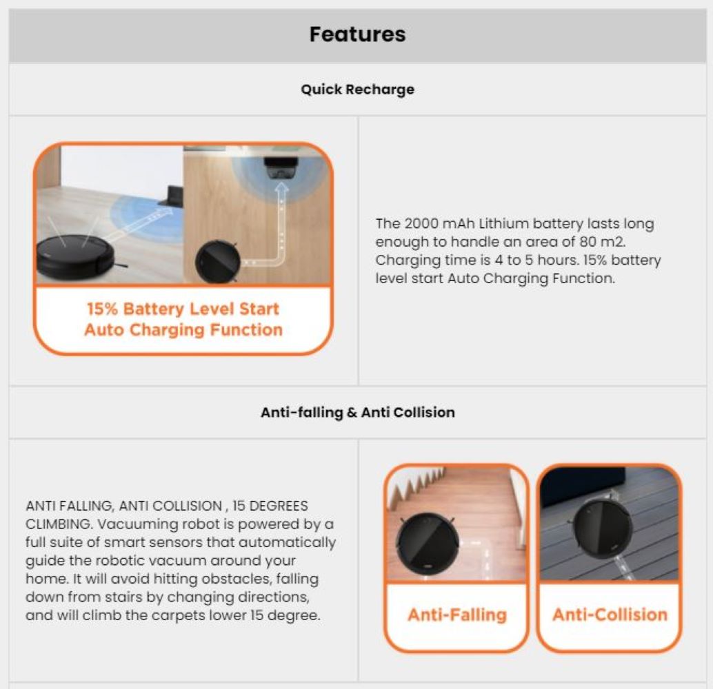 KHIND ROBOTIC VACUUM VC9X6A BLACK