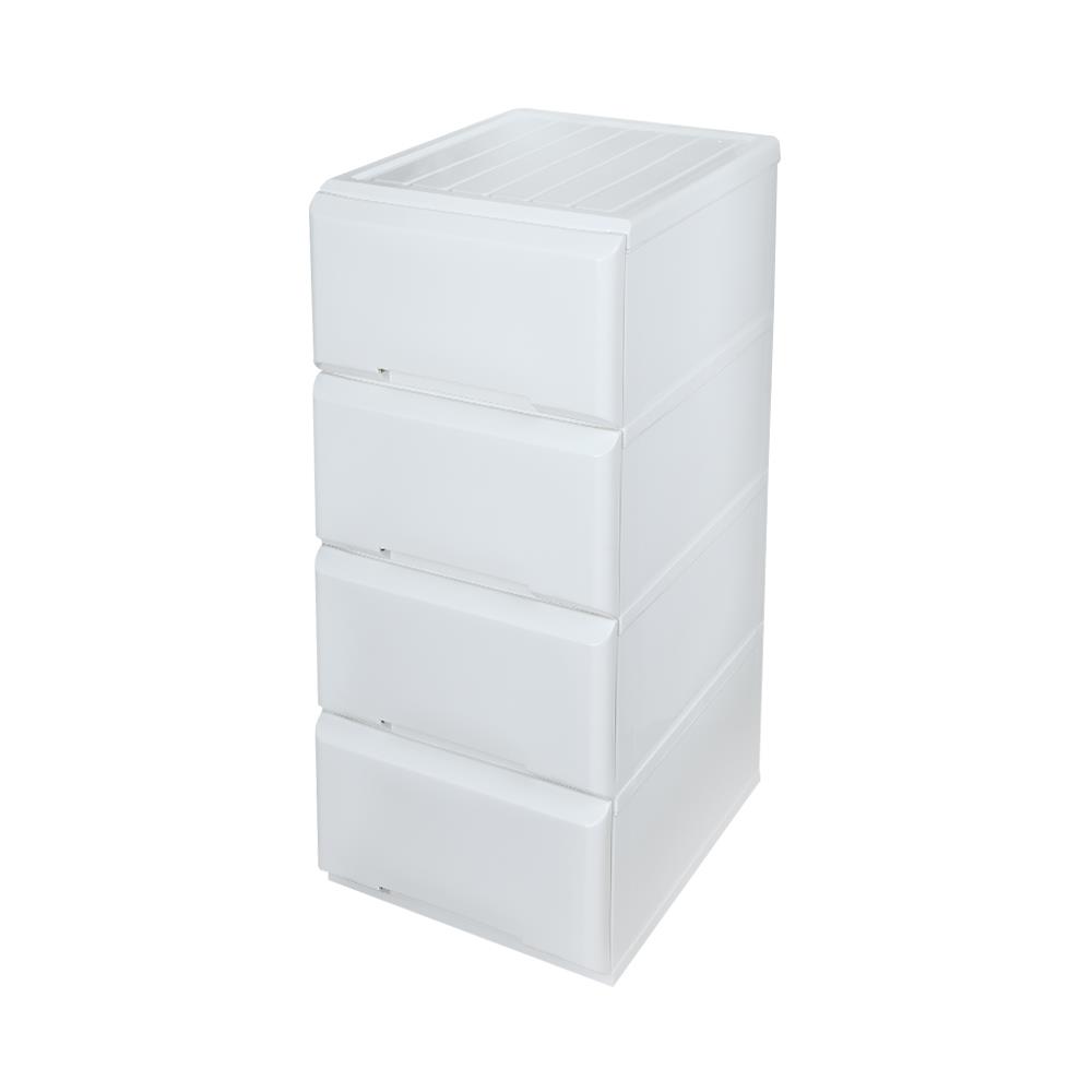 4 DRAWER STACKO GARDEN 40X50X91CM WHITE