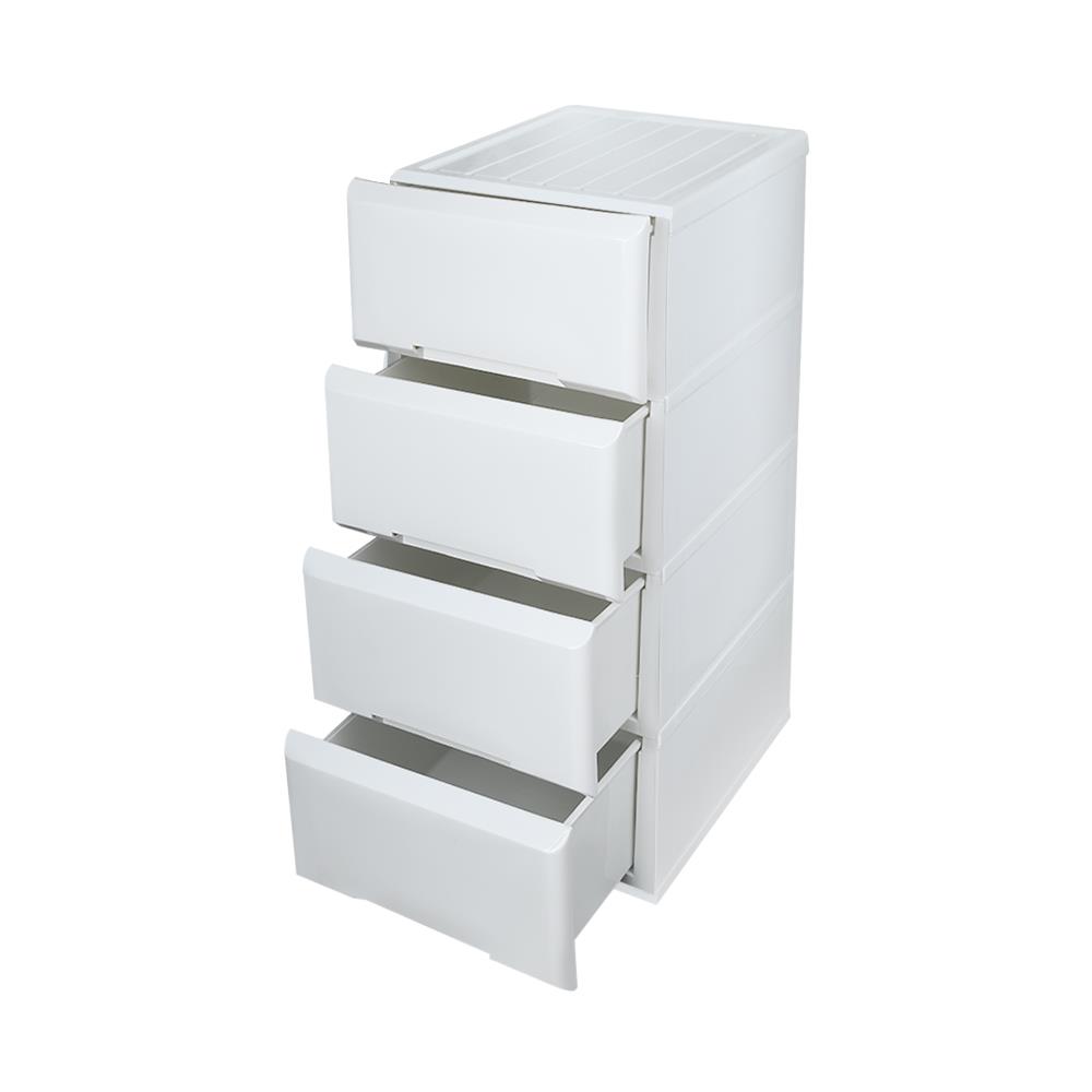 4 DRAWER STACKO GARDEN 40X50X91CM WHITE