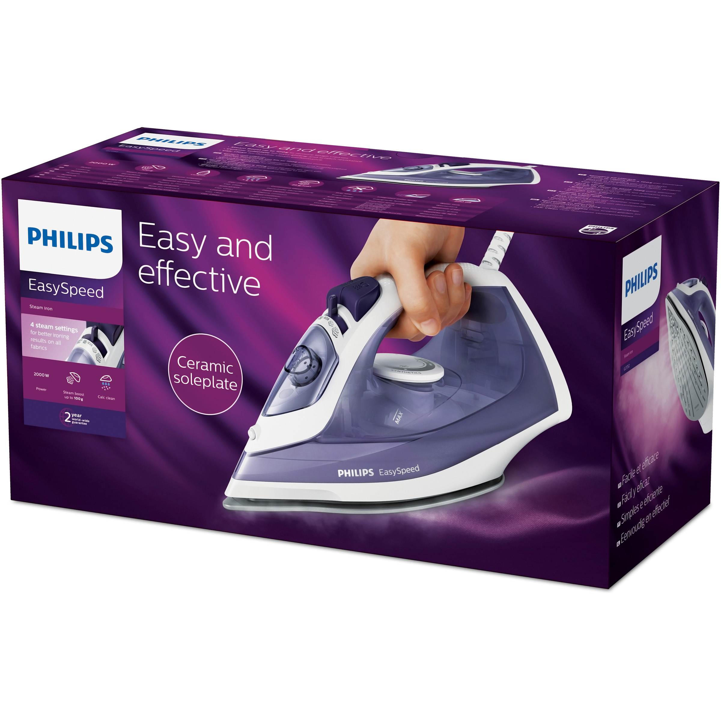 PHILIPS STEAM IRON GC1752/36 2000W