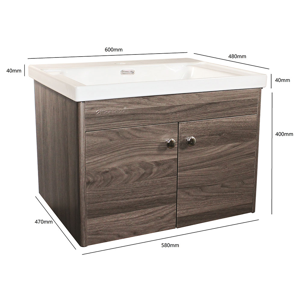 SORENTO COUNTER WASHBASIN SRTBF11606 W60XD50XH40 CM WHITE