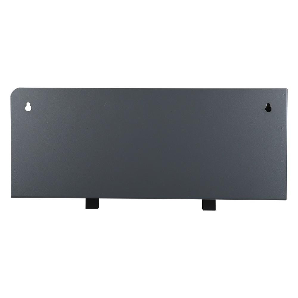 WALL SHELF WITH 2 HOOKS STACKO 40X10X16CM GREY