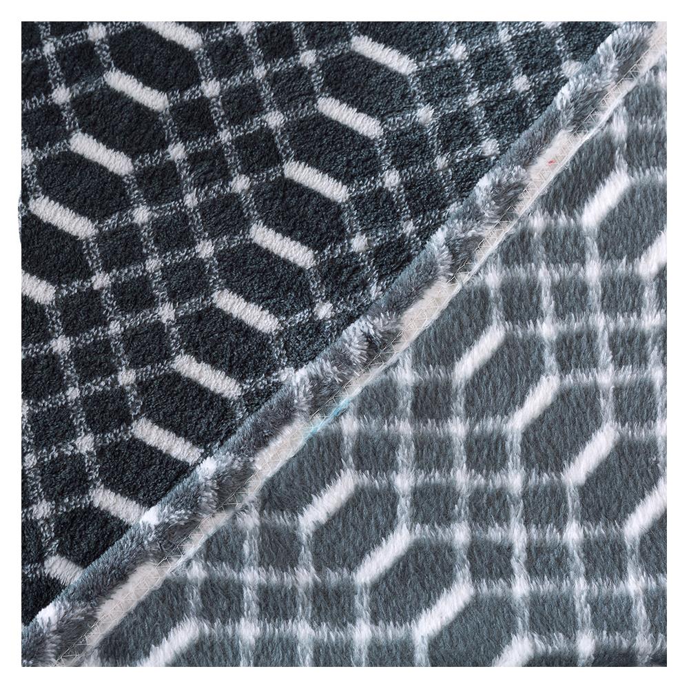 BLANKET HOME LIVING STYLE CHAIN 60X80" DARK GRAY