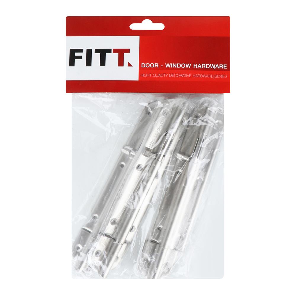 BOLT FITT 6-3 6" STAINLESS STEEL PACK 3EA/SET