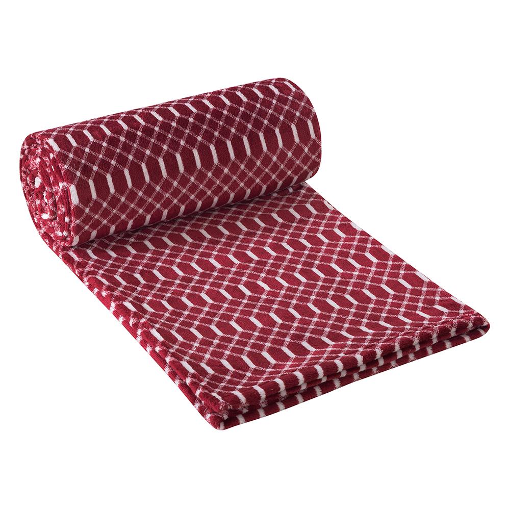 BLANKET HOME LIVING STYLE CHAIN 60X80" WINE