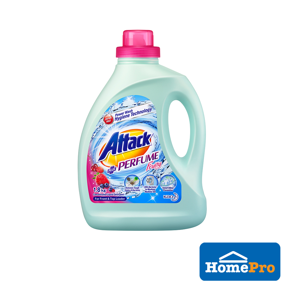 ATTACK LIQUID DETERGENT PLUS 1.8KG PERFUME FRUITY