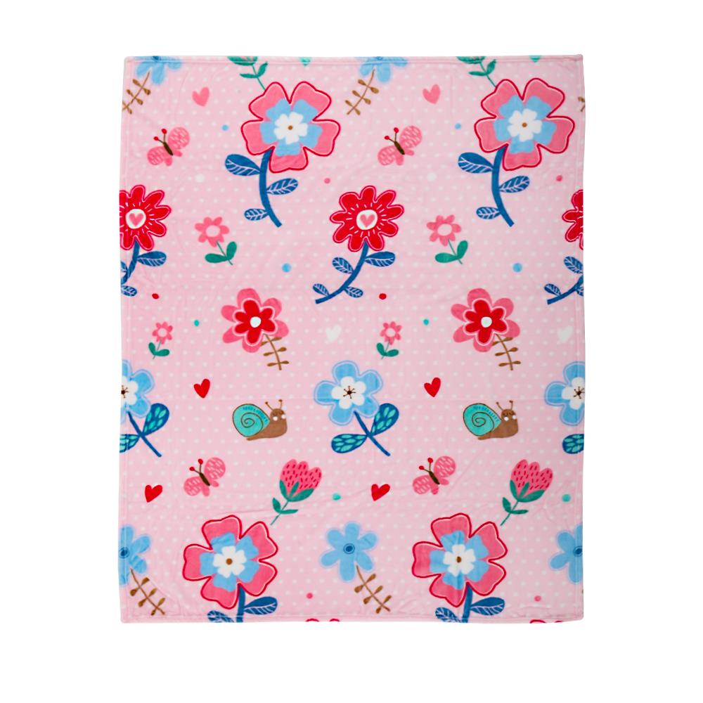 BLANKET HOME LIVING PLUMERIA 50X60" PINK