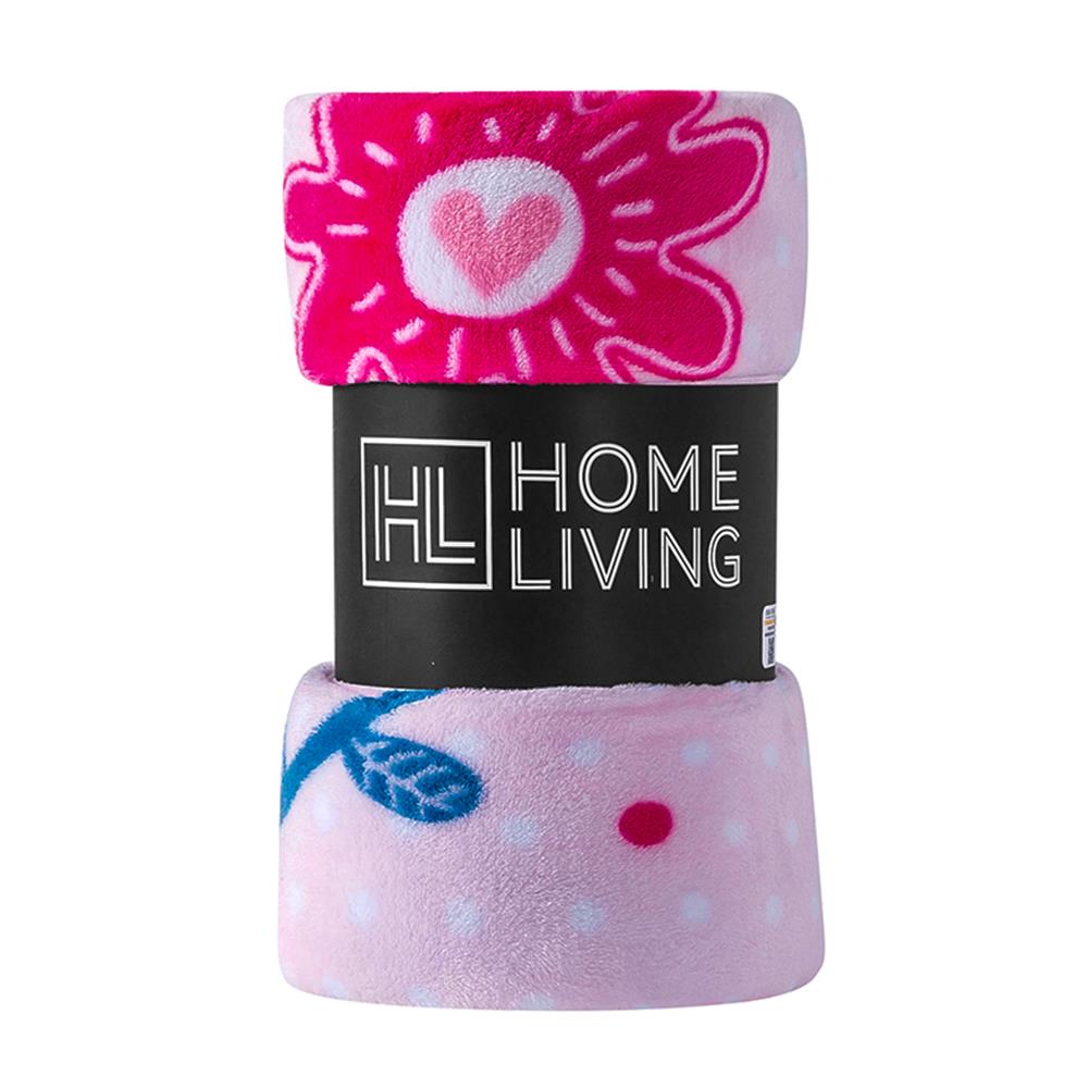 BLANKET HOME LIVING PLUMERIA 50X60" PINK