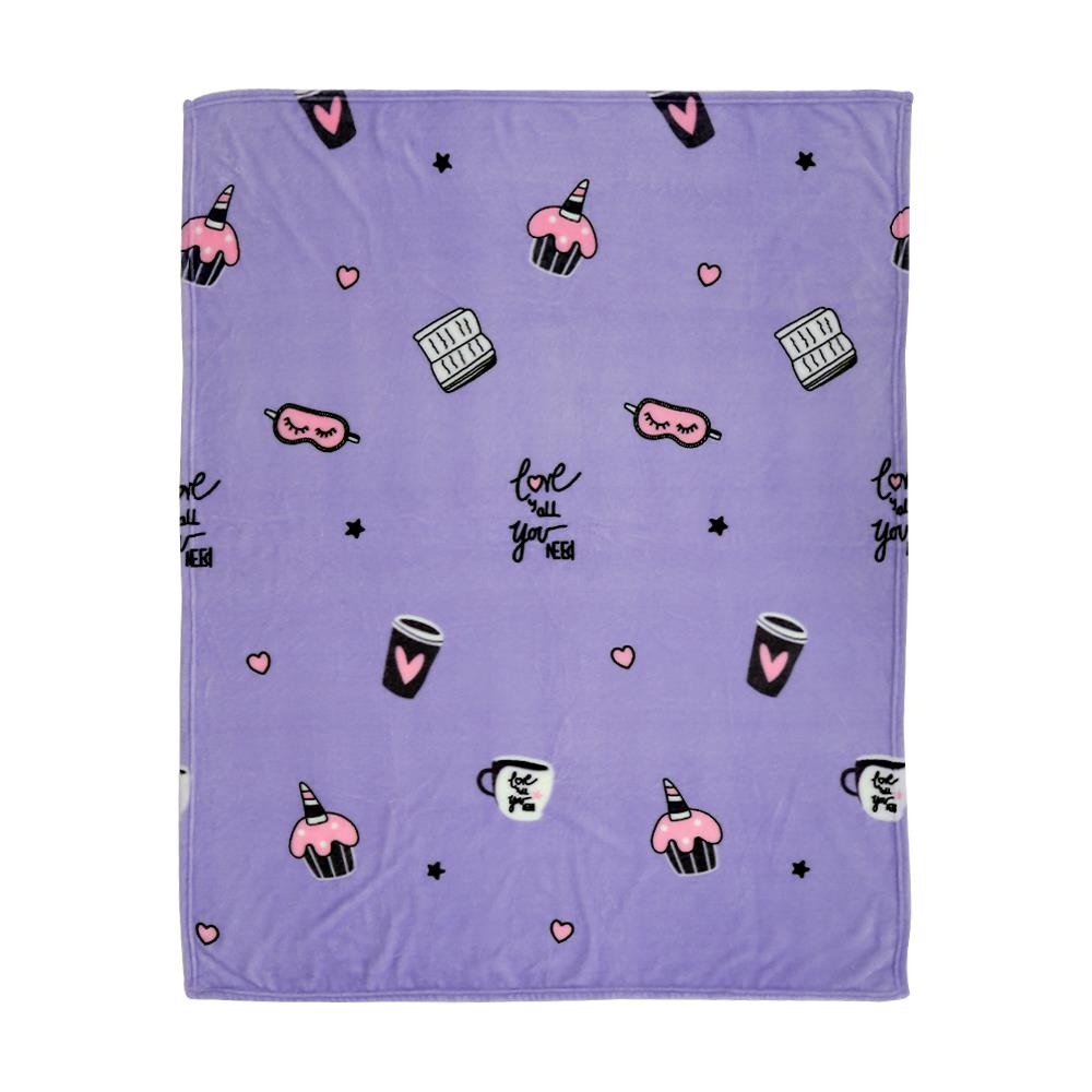 BLANKET HOME LIVING RELAX 50X60" PURPLE