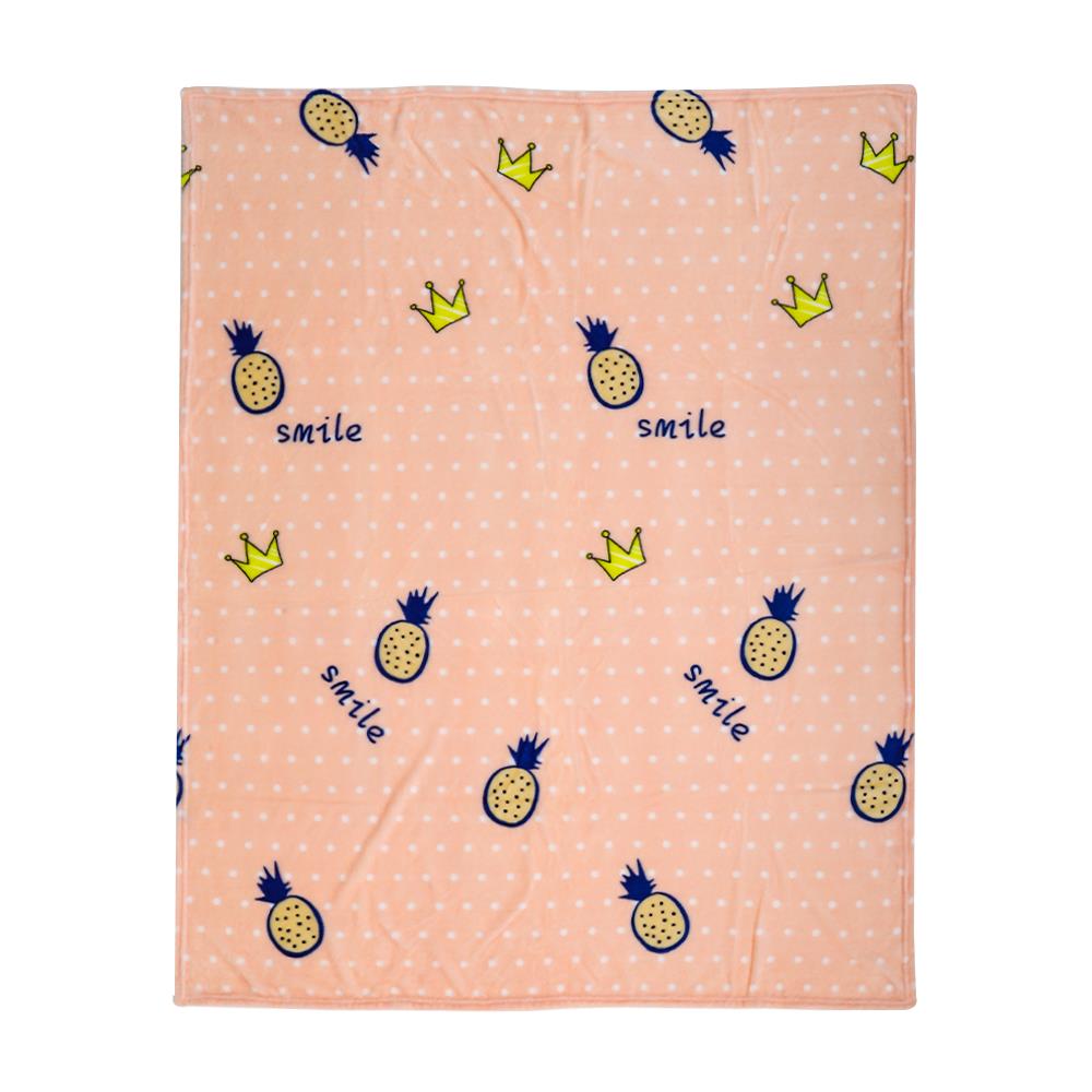 BLANKET HOME LIVING PINEAPPLE SMILE 50X60" OROSE
