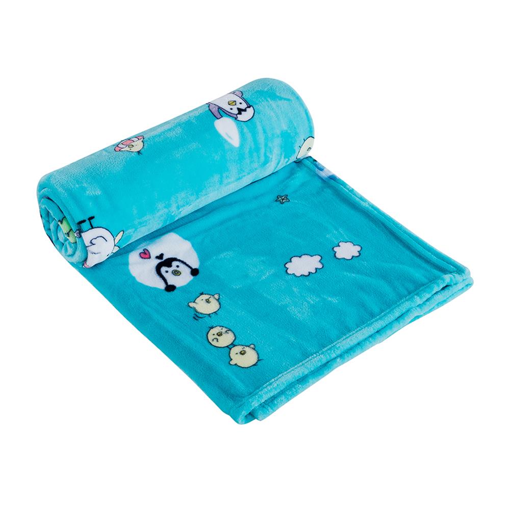 BLANKET HOME LIVING PENGUIN 50X60" BLUE