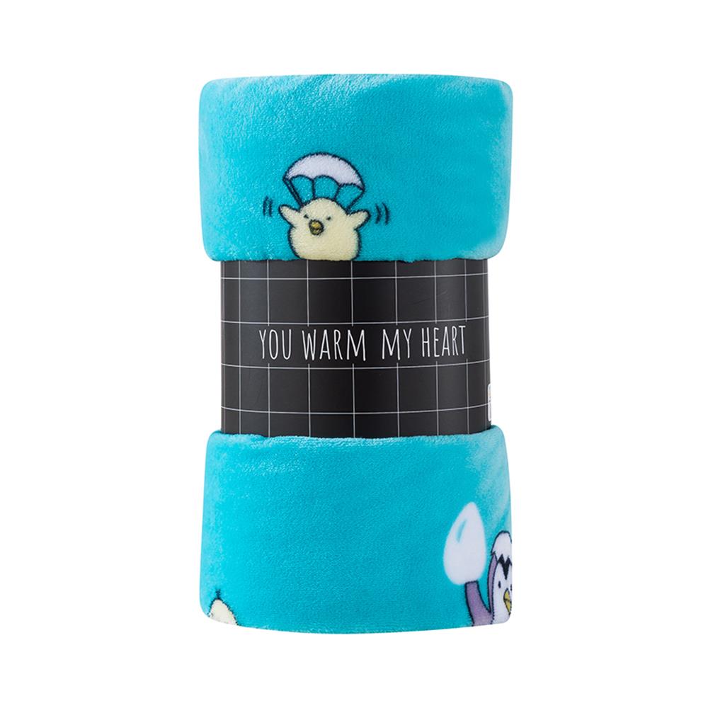 BLANKET HOME LIVING PENGUIN 50X60" BLUE