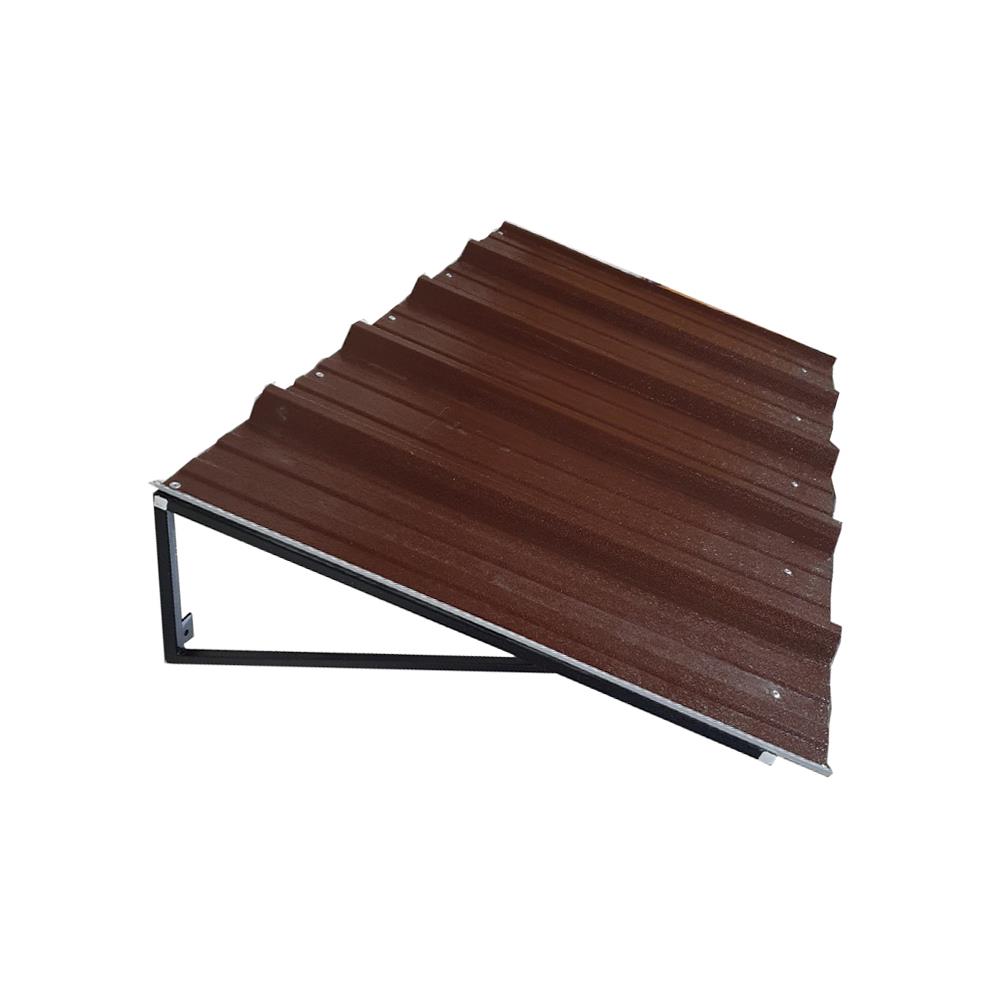 METAL AWNING S.D.BRILLIANT 60X100CM BROWN