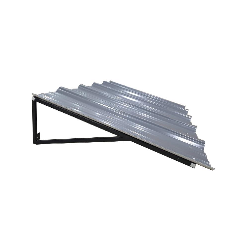 METAL AWNING WITH STEEL FRAME S.D.BRILLIANT 60X100CM GREY