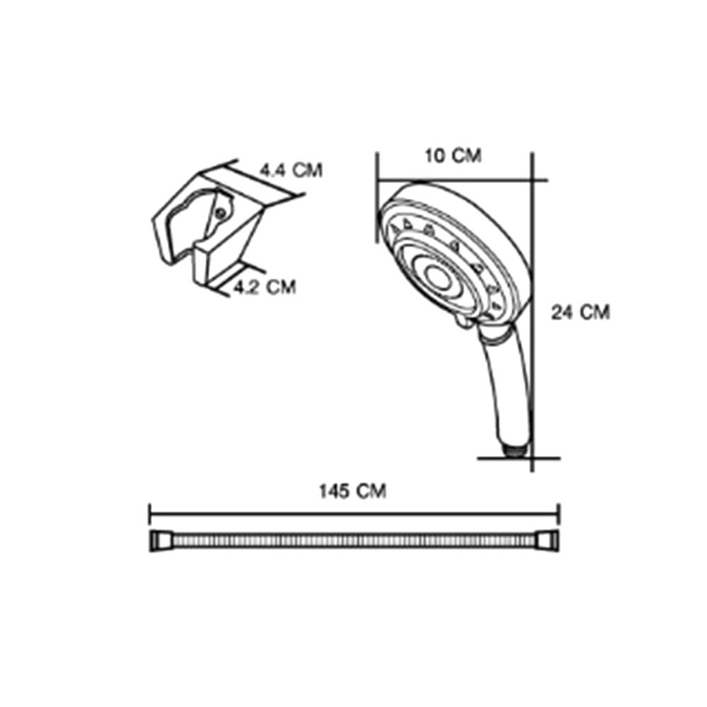 HAND SHOWER SET MOYA MY-9108 CHROME