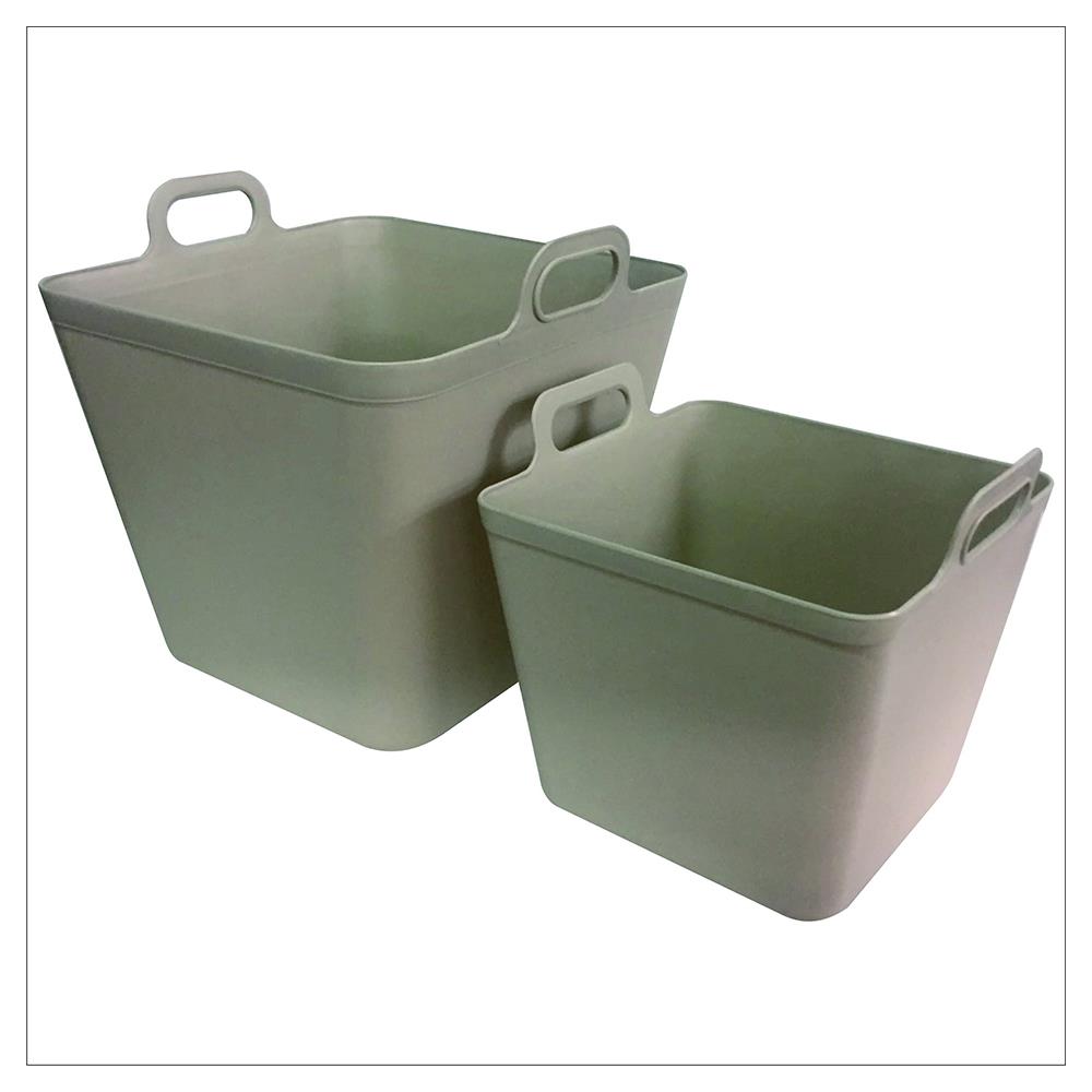 STORAGE BOX WITH HANDLES STACKO EARA BIGGY 42X40X41.5CM BEIGE