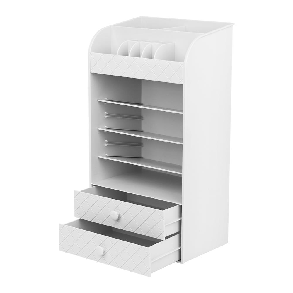MAKEUP ORGANIZER STACKO YM205 22.5X15X41CM WHITE