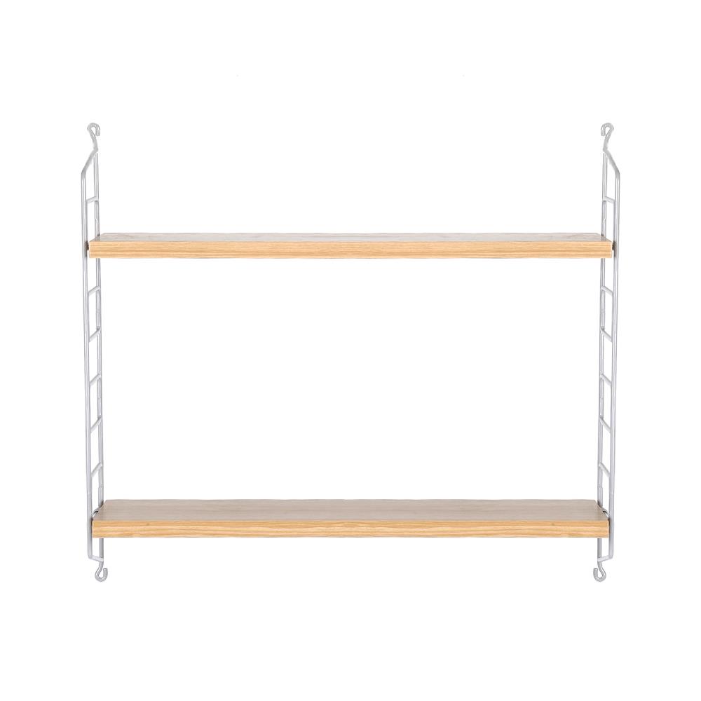 2 TIER WALL SHELVES40x17x52 SIMPLE NATURAL