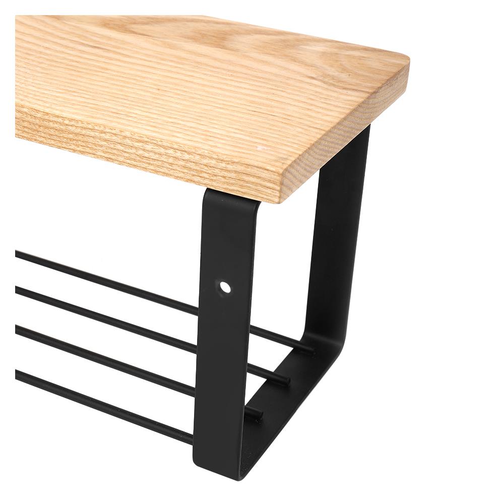 2-TIER WALL SHELF STACKO NATURE 60X13X12.5CM NATURAL