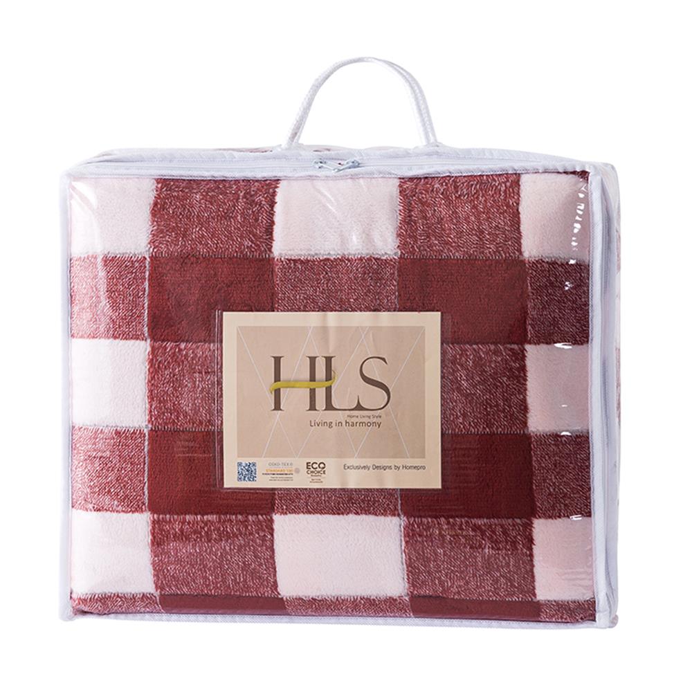 BLANKET HOME LIVING STYLE TARTAN 60X80" RED