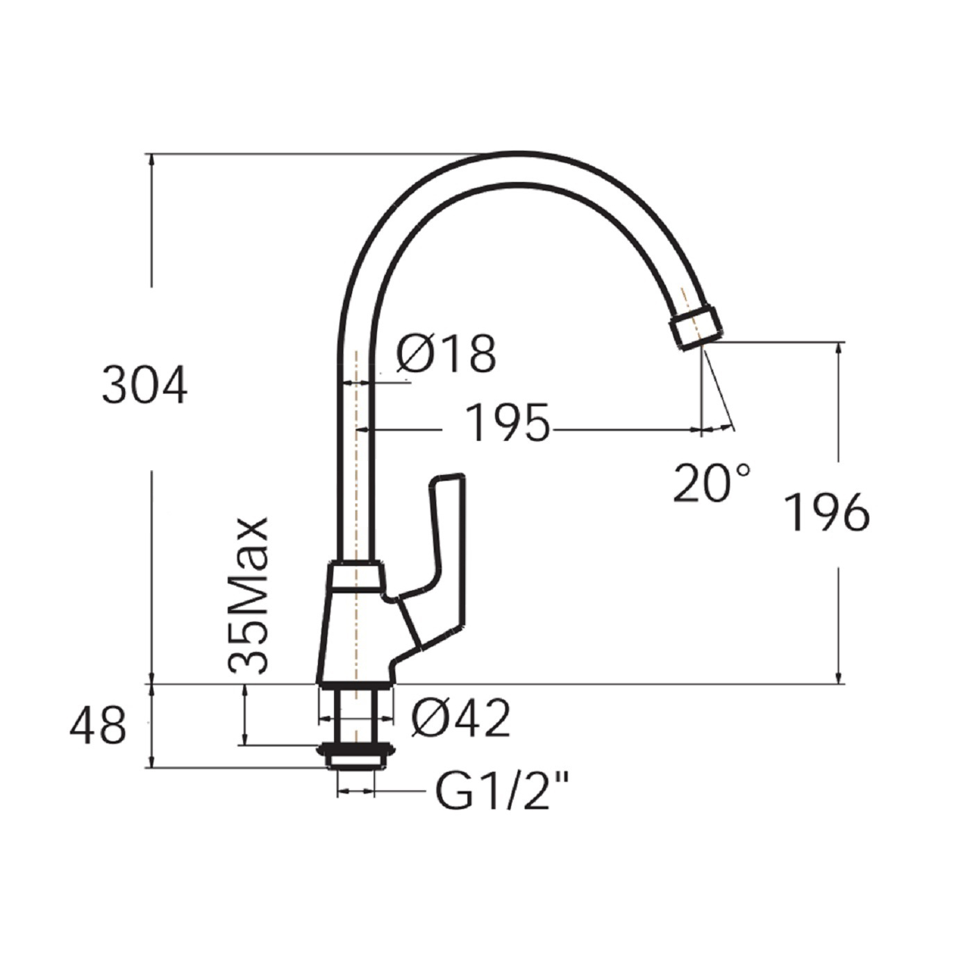AMERICAN STANDARD SINK FAUCET FFAST606-5T1500BT0