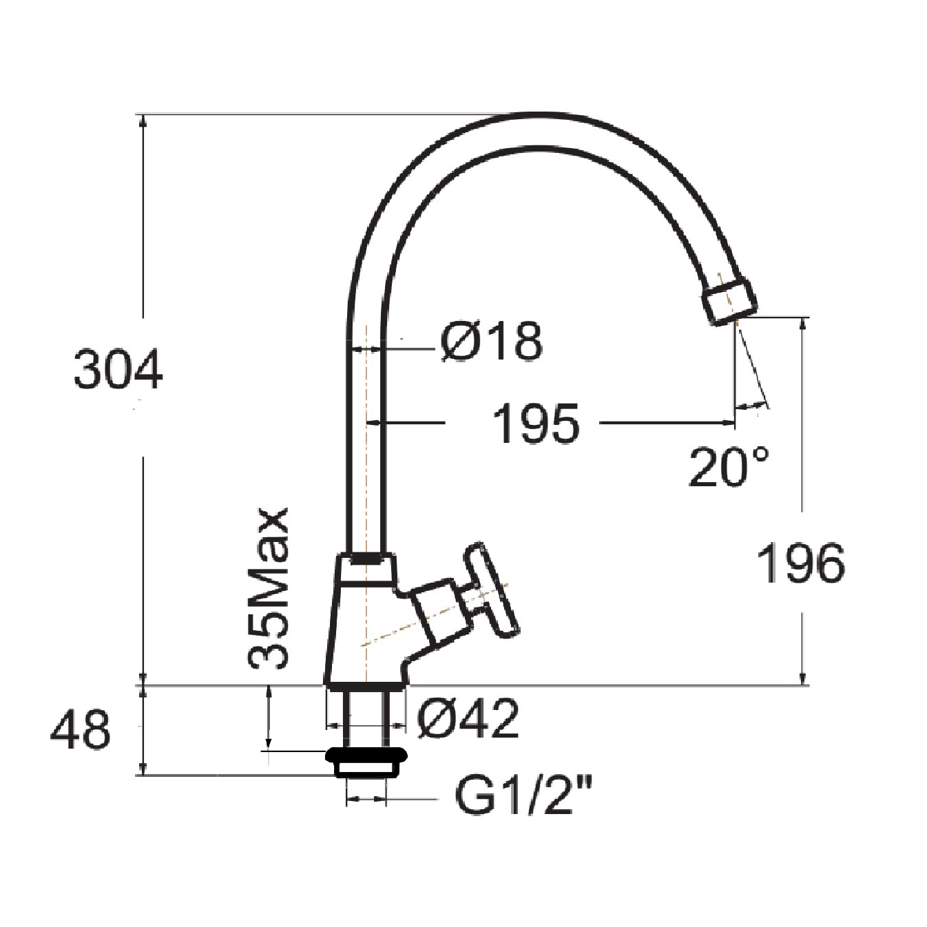 AMERICAN STANDARD SINK FAUCET FFAST706-5T1500BT0