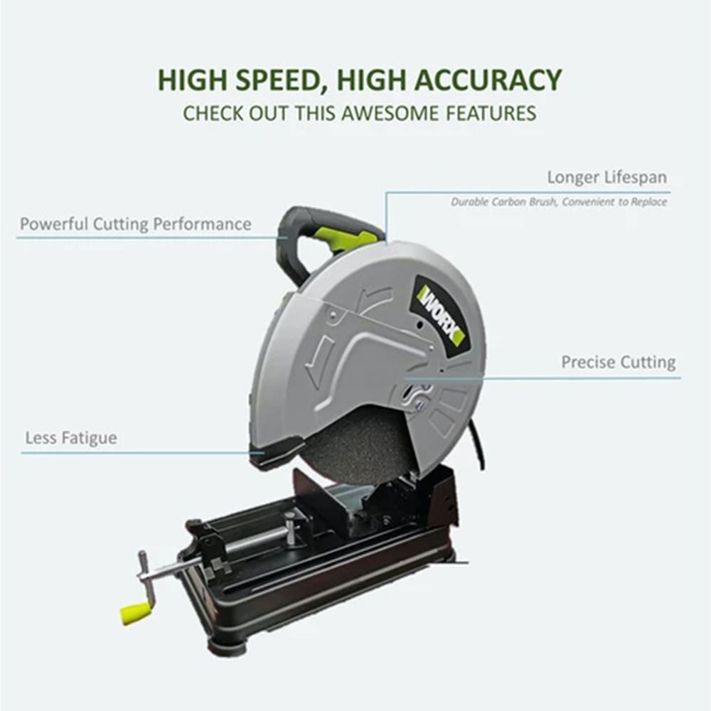 WORX CUT OFF SAW WU763 355MM 2400W BLACK