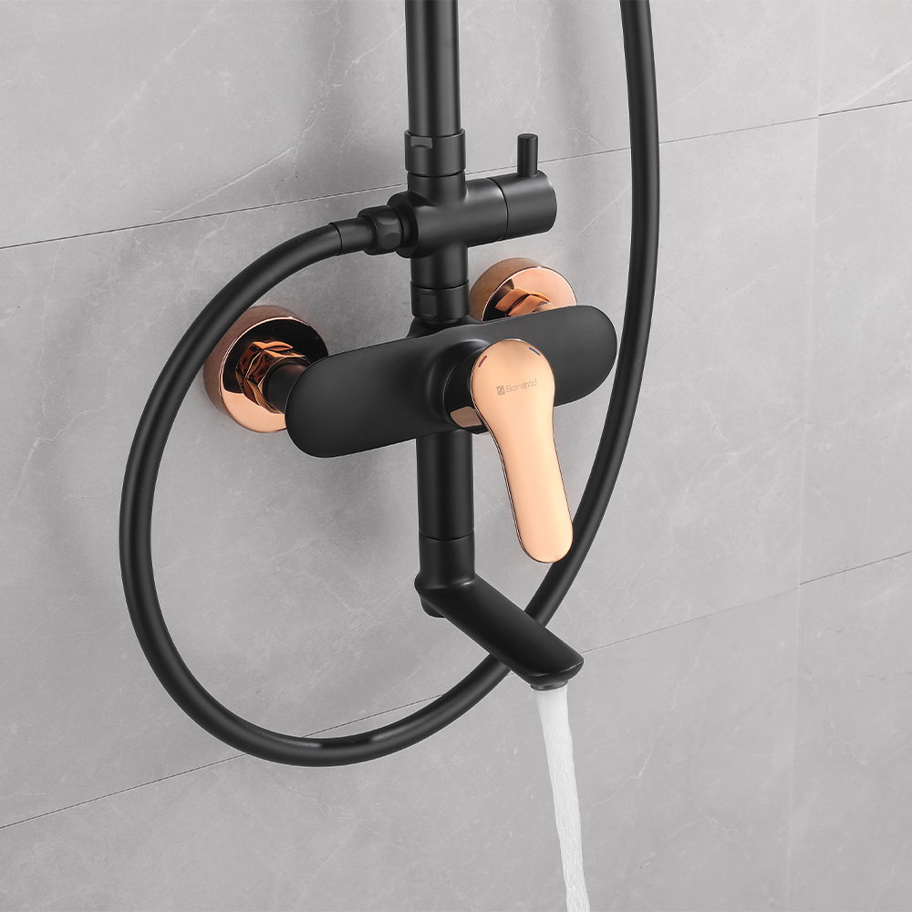 SORENTO RAIN SHOWER SRTWT9834-FG W13XD36XH112 CM BLACK