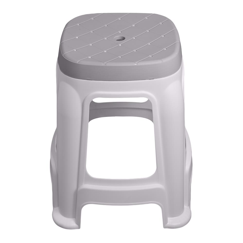 PLASTIC STOOL SPRING BELLA GRAY